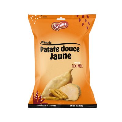Chips de patate douce jaune 10x100g